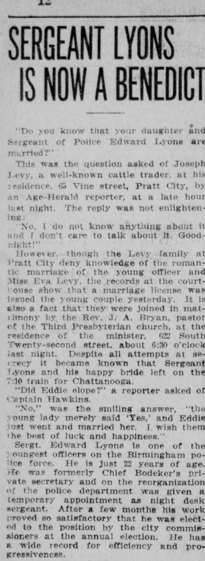 Edward Lyons-Eva Levy